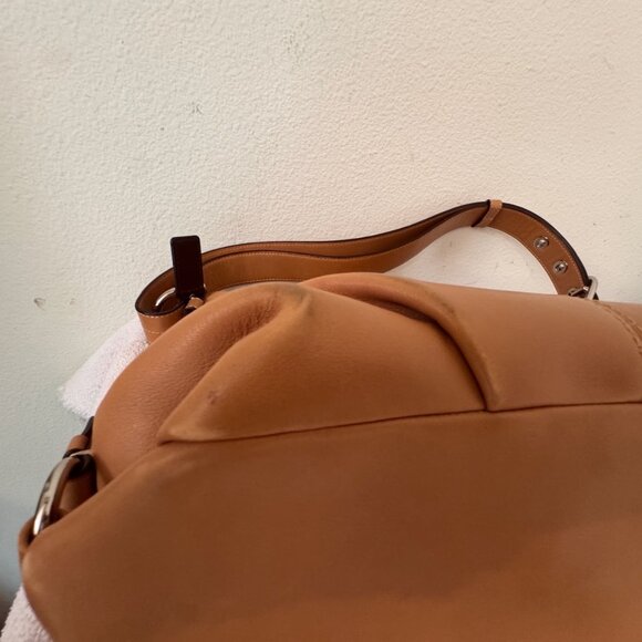 Coach Camel Leather Convertible Hobo bag F15064 - Picture 14 of 16